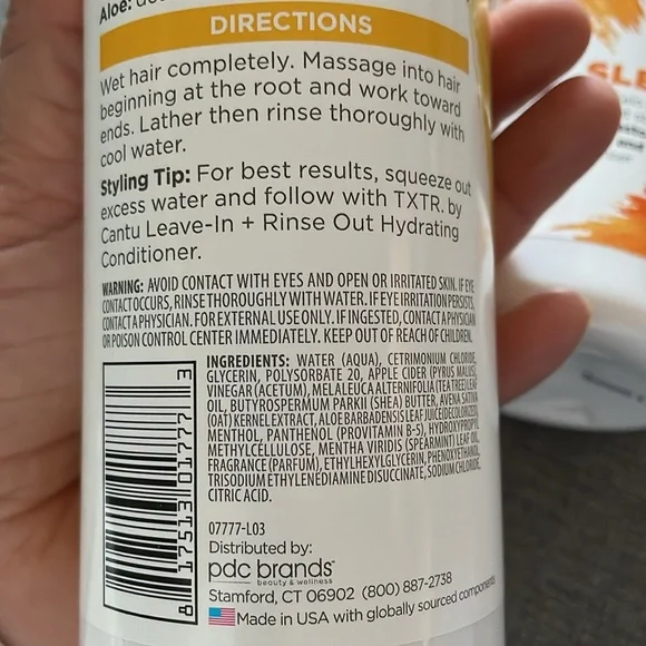 TXTR by CANTU Apple Cider Tea Tree Soothing Shampoo & Cleansing Shampoo - Picture 7 of 12